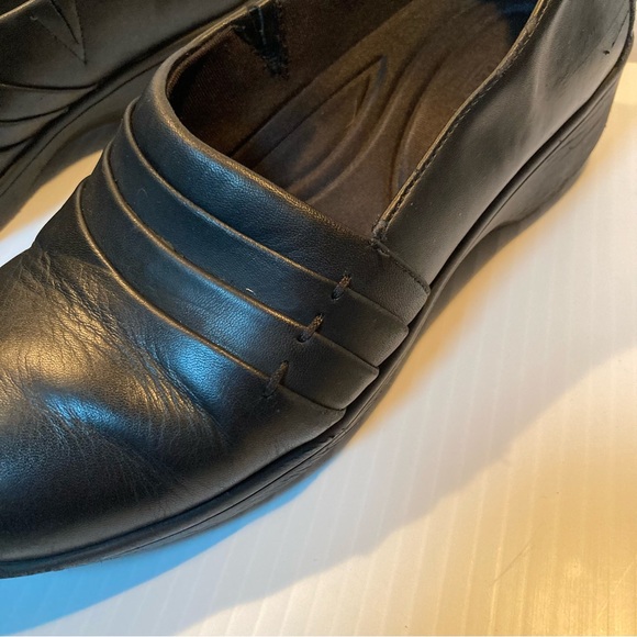 BASS Lite Eleanor Black Leather Slip On Oxford Loafers Womens 7 - Picture 9 of 16